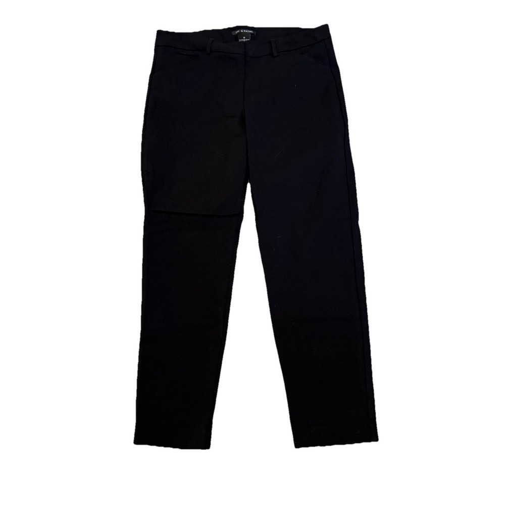 Zac & Rachel Women Dress Pant 12 Black Straight Leg Stretch Pull On Office Style